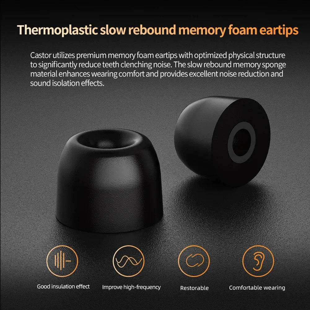 KZ Castor Wired Earbuds In Ear HiFi Earphone Detachable Cable 2 Dynamic Tunable Balanced Armature Earphones with Mic