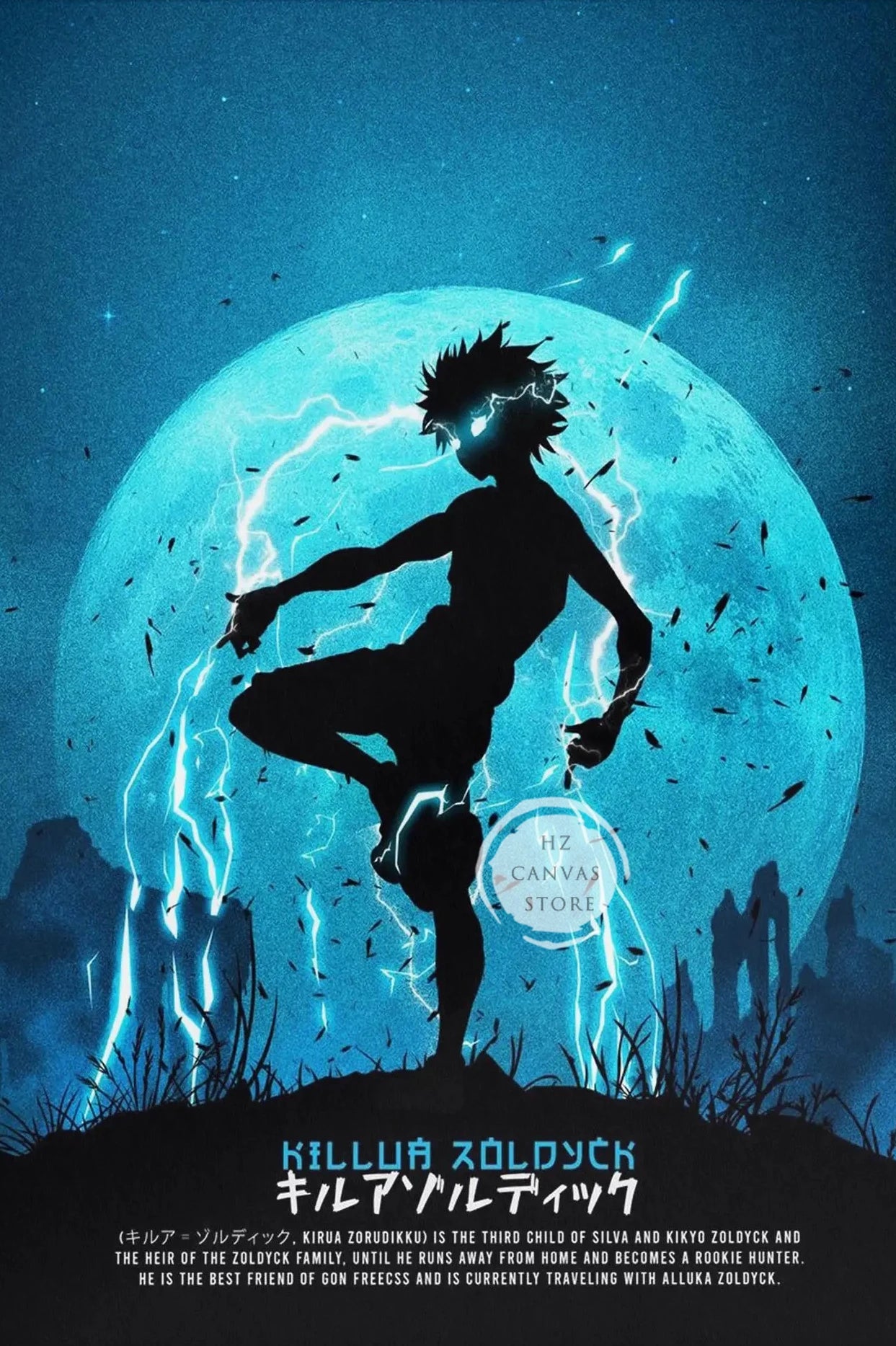 Unique Anime Poster HxH Modern Manga Wall Art Japanese Style Home Decor Living Room Bedroom Office Gift Anime Fans