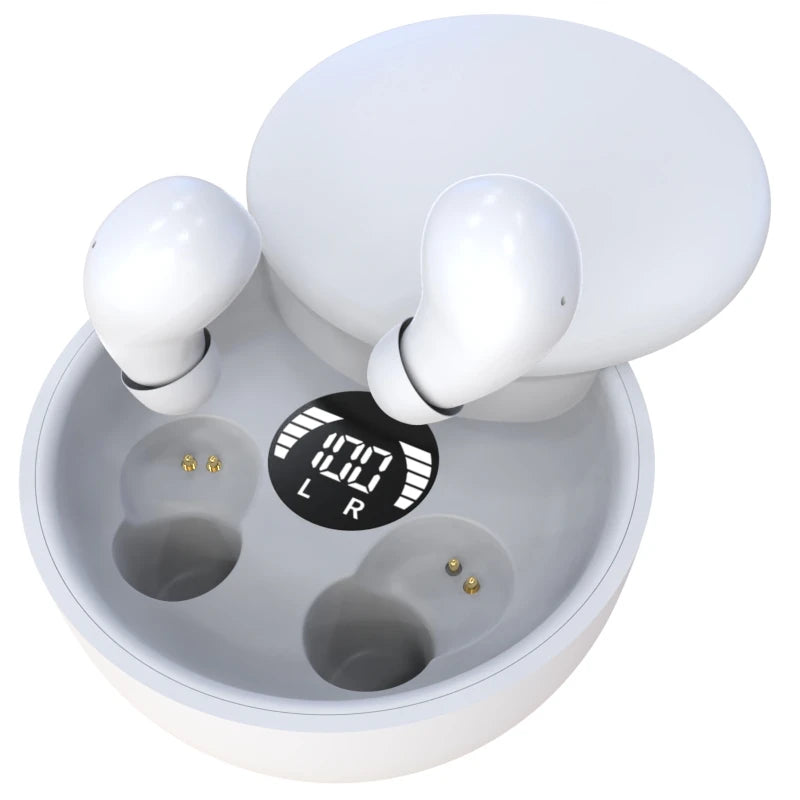 SK26 Bluetooth 5.4 Wireless Earphones Small Earbuds Sleeping Sport Invisible Headphones Bass Sound Quality Headset