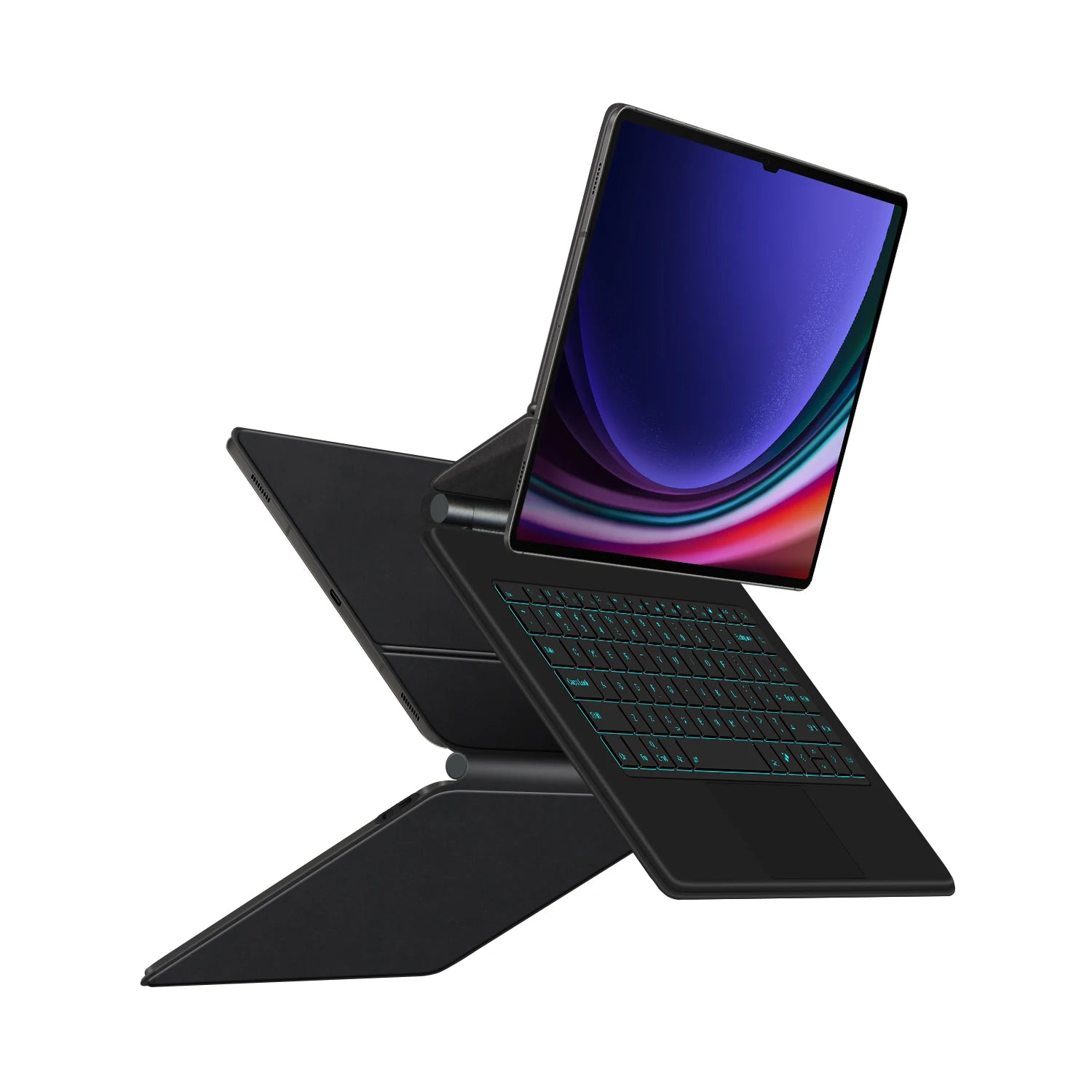 Book Cover Keyboard For Samsung Galaxy Tab S10 Ultra 14.6 inch S9 / S8 Ultra 14.6’’ Tablet Magic Keyboards Case AI Key