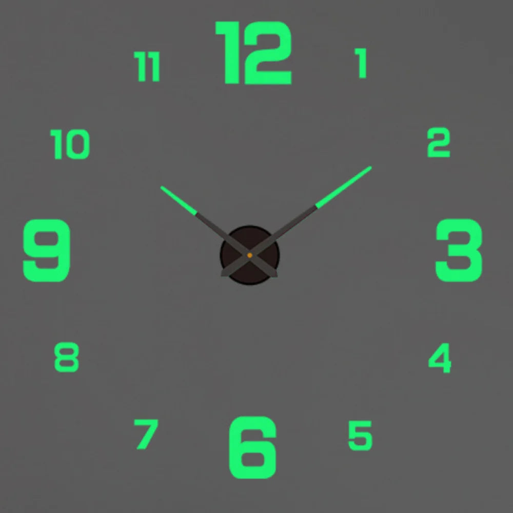 2025 Modern Design Large Wall Clock 3D DIY Quartz Clocks Fashion Watches Acrylic Mirror Stickers Living Room Home Decor