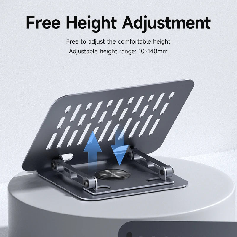 Hagibis Laptop Stand for Desk Adjustable Laptop Riser 360° Rotating Ergonomic Notebook Holder for All Laptops up to 18