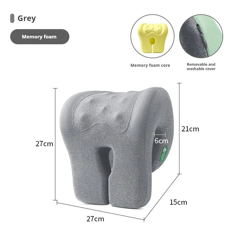 Office Chair Headrest Pillow Head Neck Shoulder Support Cushion Ergonomic Neck Pain Relief Memory Foam Travel Sleeping