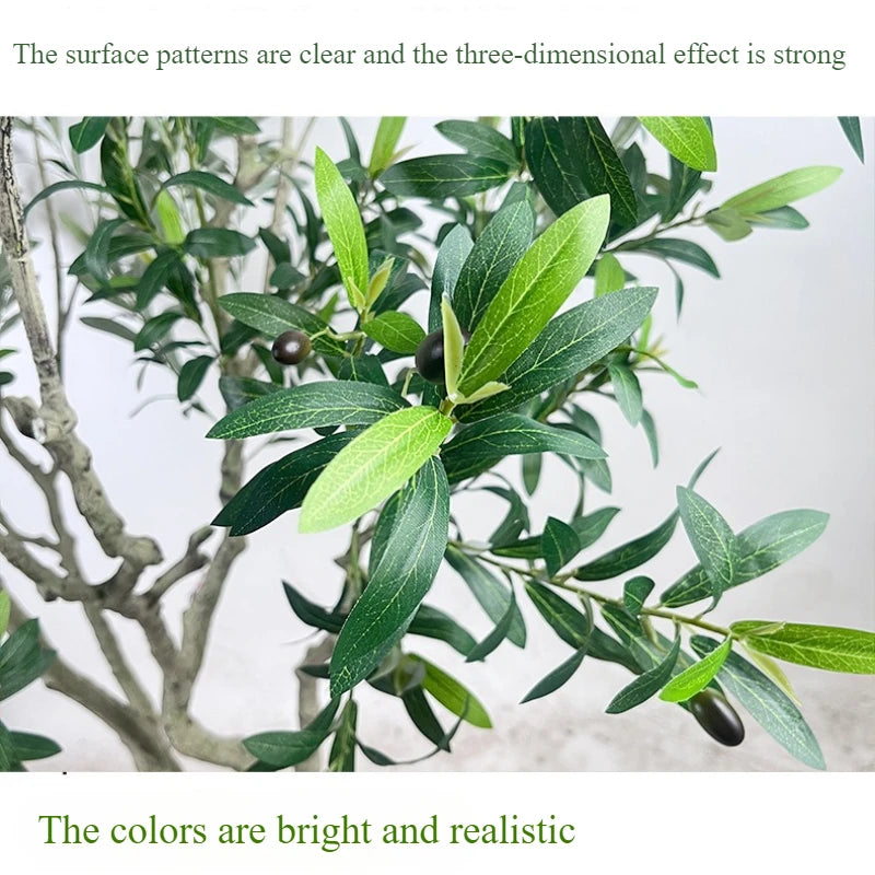 260CM Large Artificial Olive Tree Tropical Silk Tree Nordic-style Artificial Plant Suitable for Home Office and Party