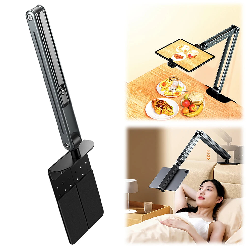 Tablet Holder Stand for Bed for 4.7’’-12.9’’ Device Adjustable Tablet Stand for Bed for Ipad IPhone/N-Switch/Samsung