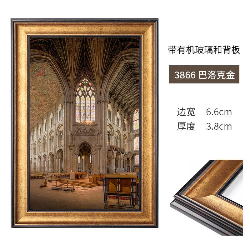 Creative American Retro Small Photo Frame Home Office Desktop Photo Frame Bedroom Bedside Table Decoration Ornaments