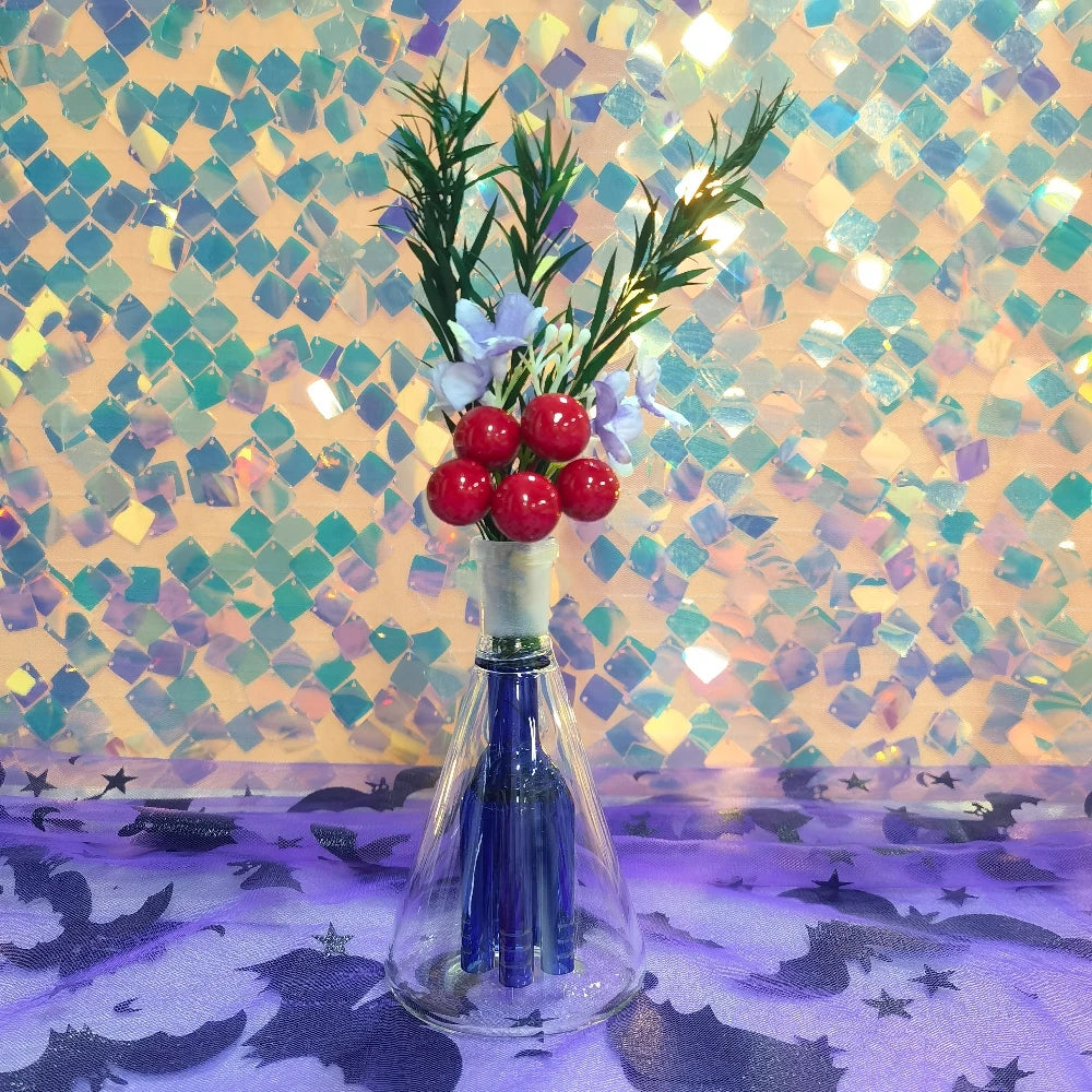 Portable Handmade Glass Vase - Thickened Borosilicate Glass Art - 14mm Perc Ash Catcher