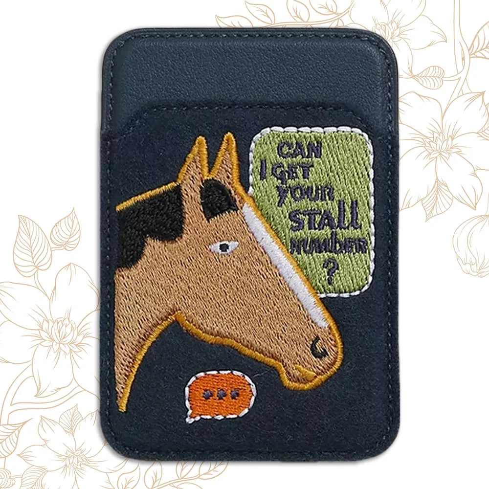 Leather Card Holder Magsafe Magnetic Credit Card Protective Case GPS Anti-lost Mobile Phone Bag Ultra-thin For iPhone16