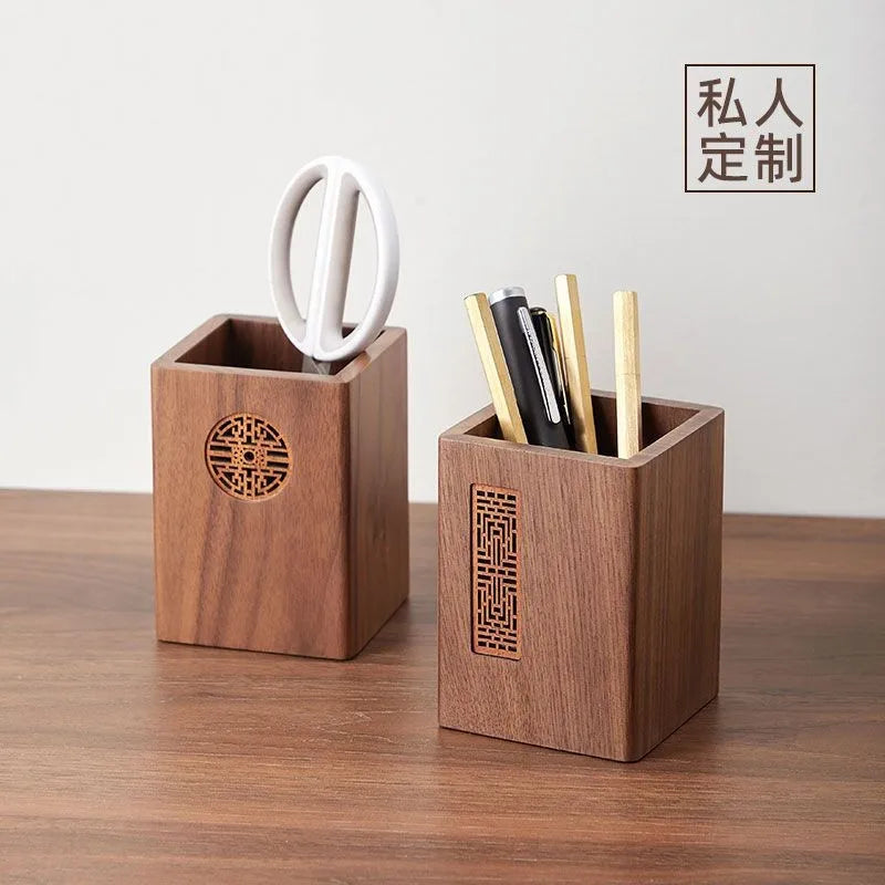 1pcs-solid-wood-multifunctional-pen-holder-retro-desktop-organizer-with-engraving-office-storage-box-for-pencils-phone-stand