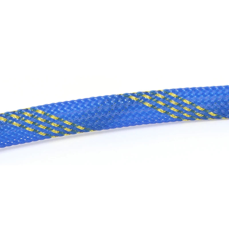5M Multicolor PET Insulated Braid Sleeving 2mm - 40mm Expandable Wire Cable Sheath Flame-retardant Nylon Braided Mesh