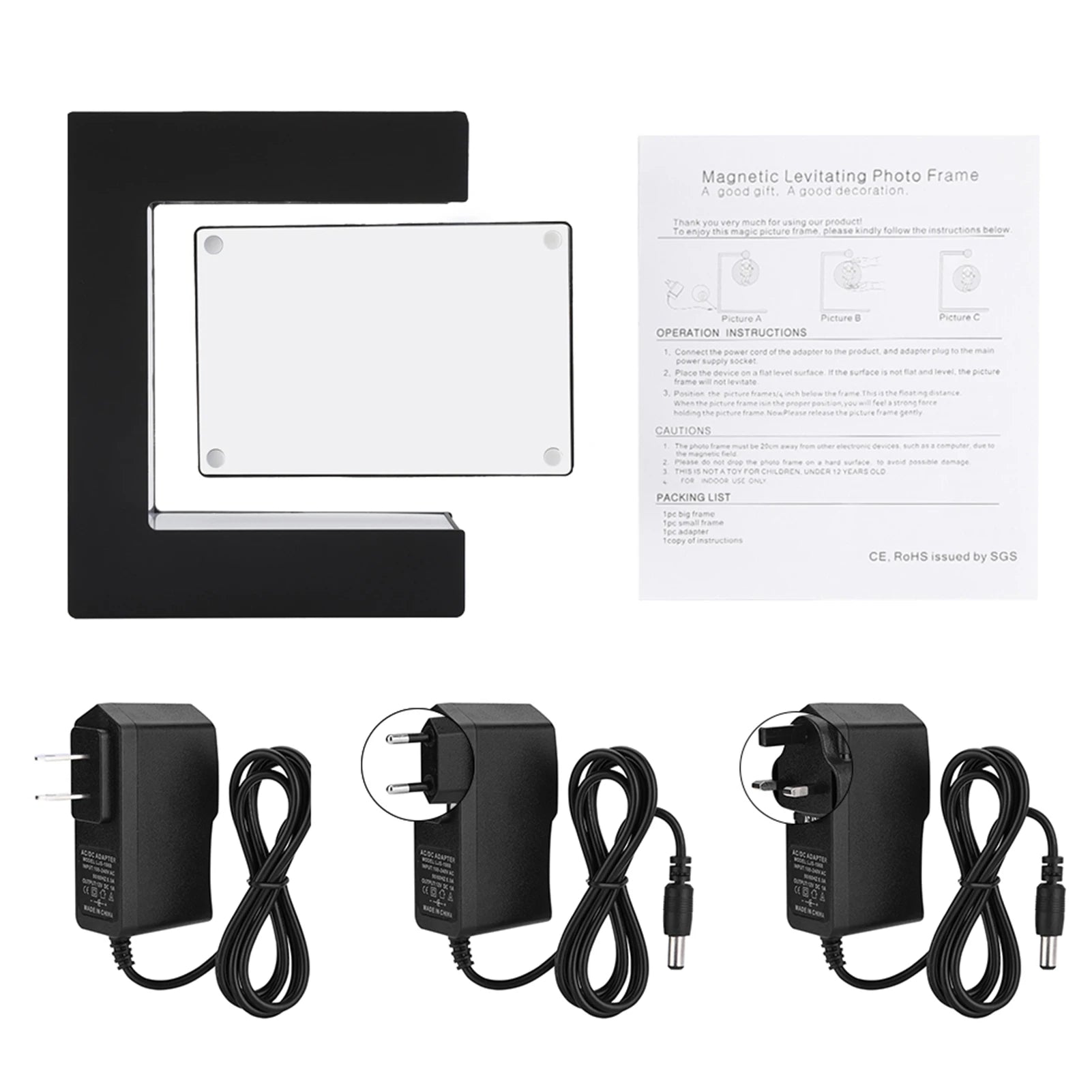 LED Magnetic Levitation Photo Frame Home Office Wedding Decoration LED Red Heart Photo Frame Magnetic Levitation Photo