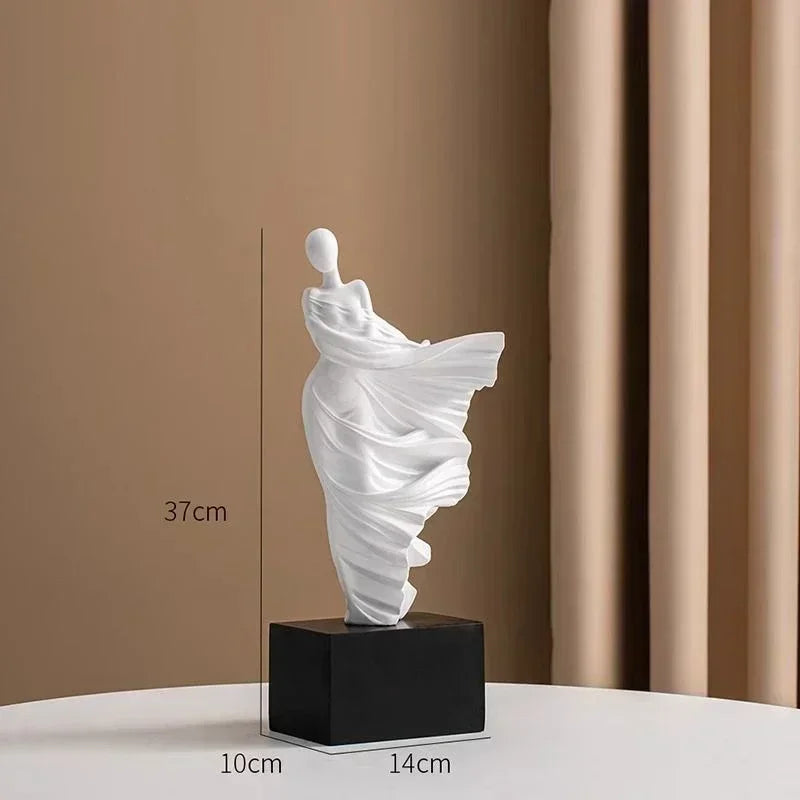Figure Sculpture Portrait Sculpture Resin Sculptur Art Senior Statue Living Room Home Decor Office Desk Minimalist Art