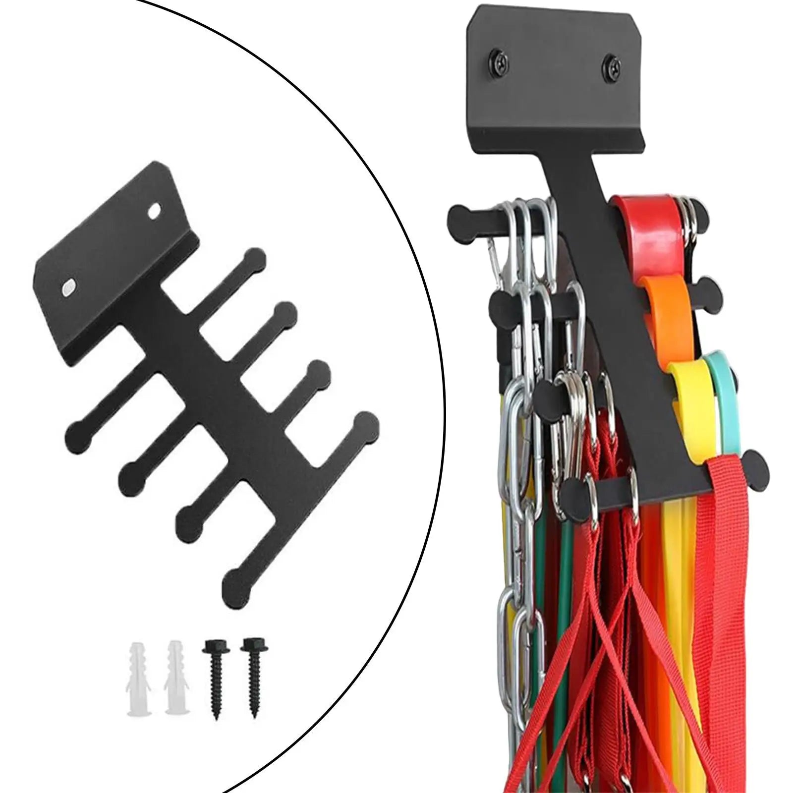 Resistance Band Storage Hanger Sturdy Multipurpose Portable Organization Accessories Modern Lightweight Gym Equipment