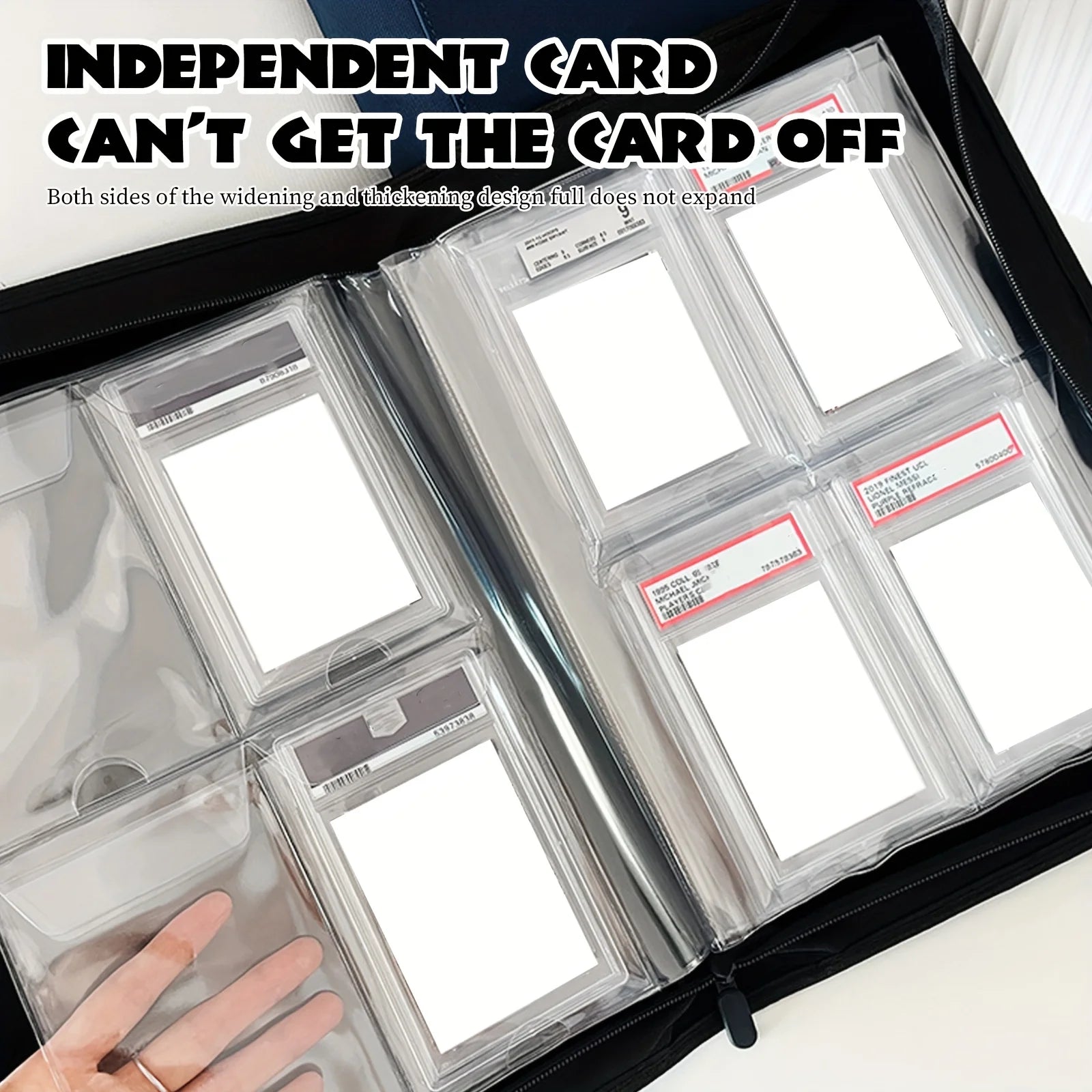 1pc Zip Trading Card Binder Card Folder for PSA/CGC/BGS/SGC Sports Cards Game Cards Baseball Basketball Card Binder