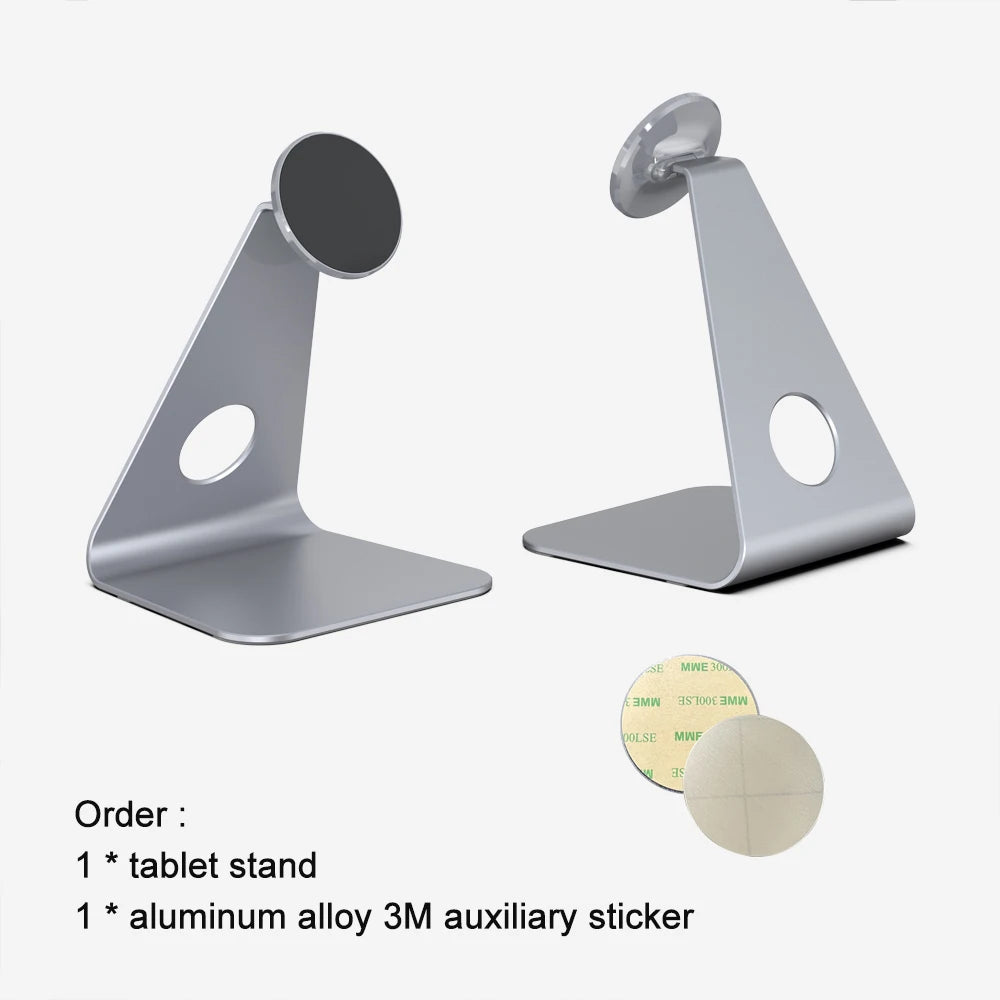 Tablet Stand For iPad A16 M2 M3 Air 11 13 Pro M4 12.9 Mini Metal Magnet Rotation Tablet Holder For Samsung Huawei