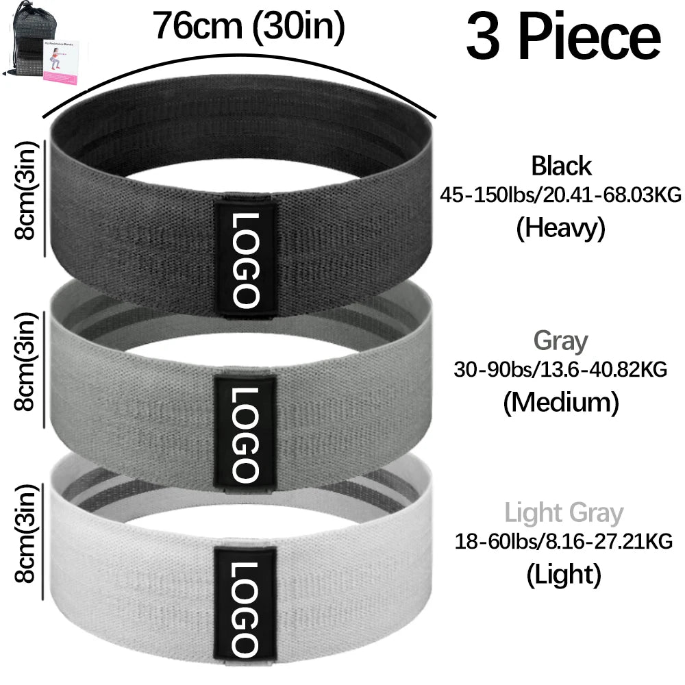 Fabric Booty Bands Long Resistance Bands Workout Butt Legs Pull Up Exercise Elastic Stretch Bands Home Gym Fitness