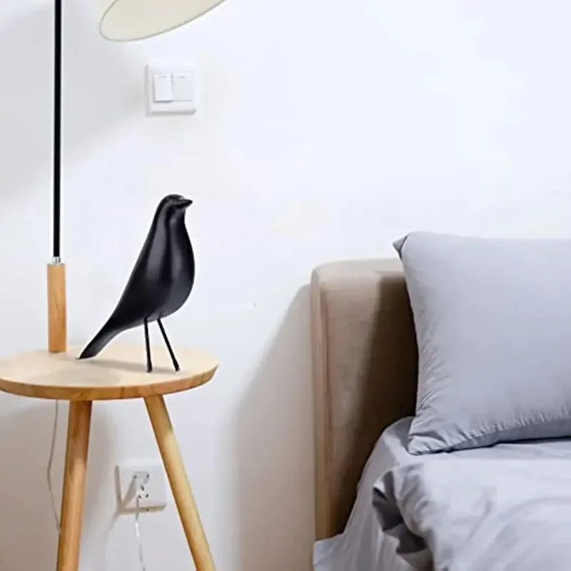 1pc Bird Figurine Resin Bird Statue Sculpture Modern Minimalist Bird Decorative Ornaments for Living Room Bedroom