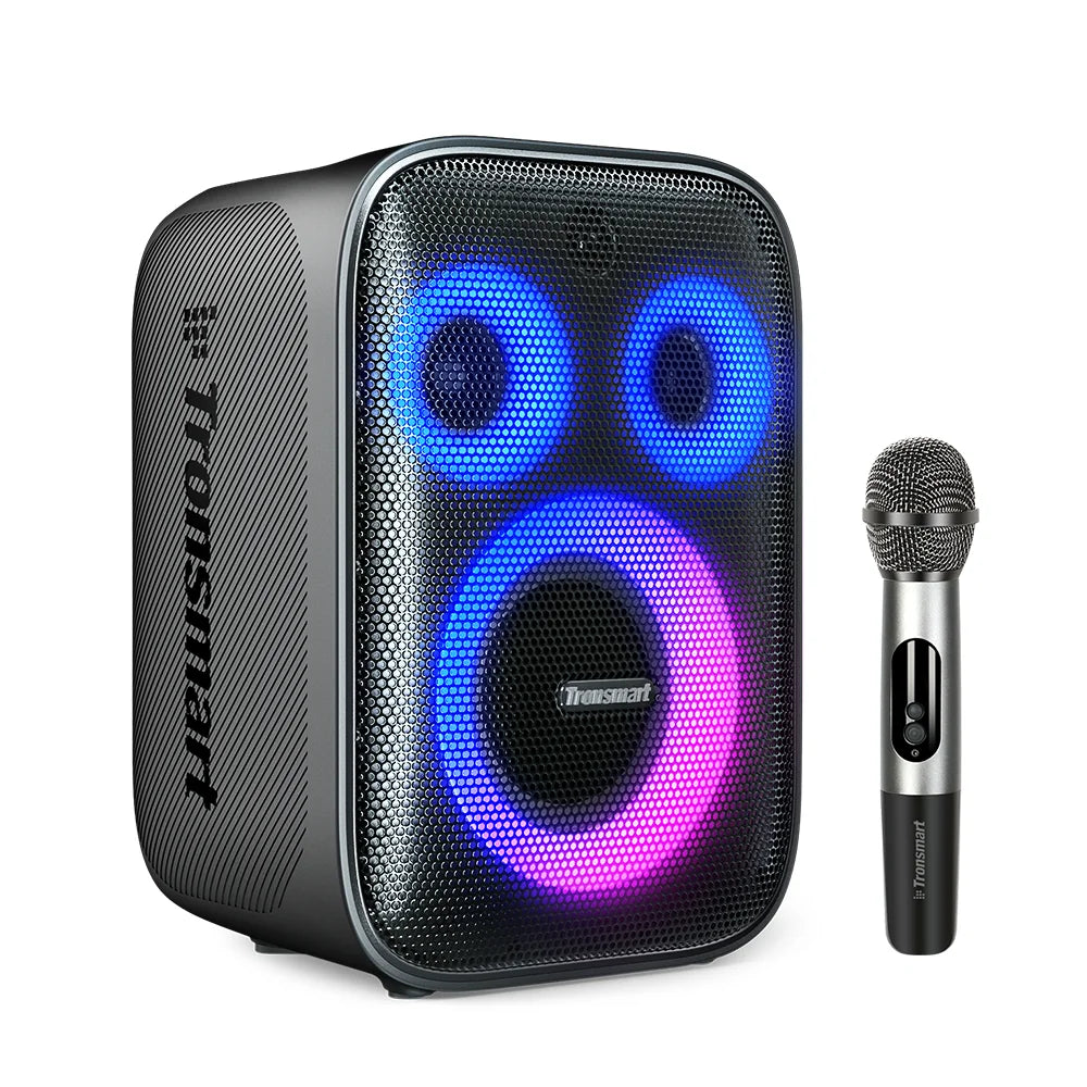 Tronsmart Halo 200 Speaker Bluetooth Speaker with 3 Way Sound System 120W Built-in/Wired Mic Guitar Input APP Control