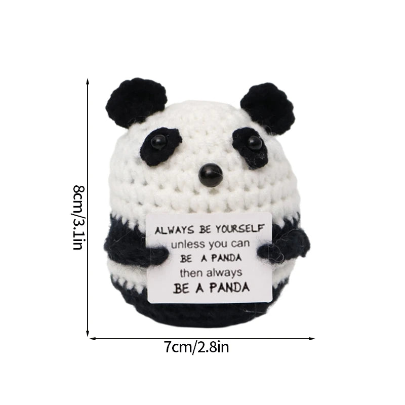 Crochet Positive Potato Desk Accessories Crochet Dolls Funny Gifts Office Interior Home Decor Christmas New Year Gifts