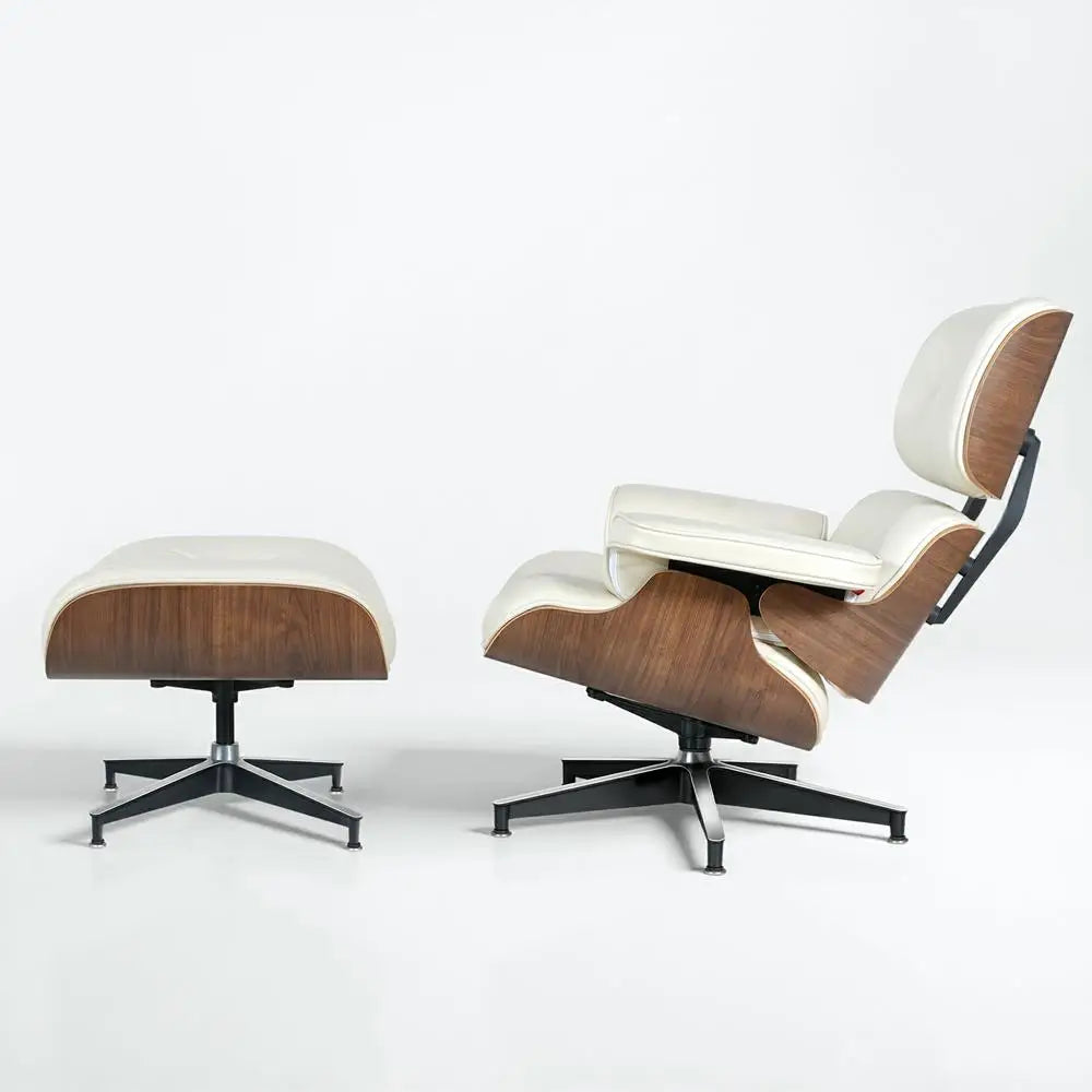 Mid-century Armchair Leather Lounges Chair,ottoman include Living Room Furniture