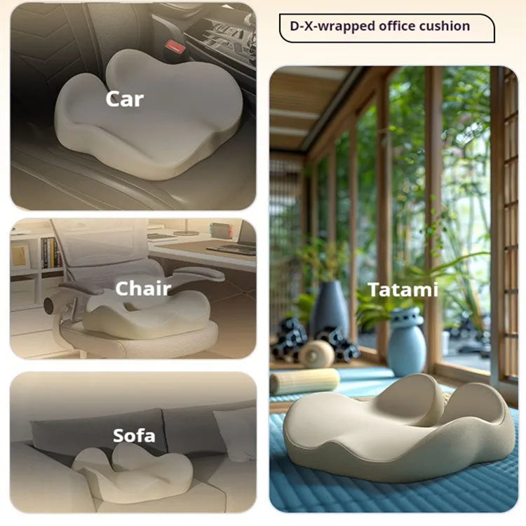 Office Memory Foam Seat Cushion Buttock Pad for Long Time Sitting Posture Correction Prolapsed Hemicircumference Relief