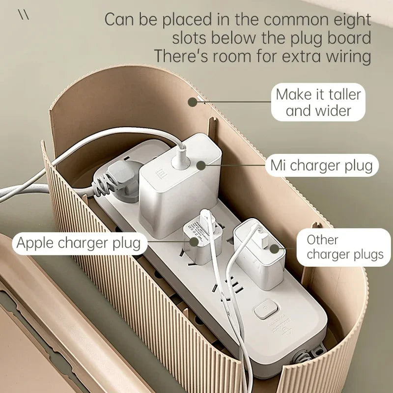 Nordic Plug Board Storage Box Cable Wire Organizer Case Socket Wireless WiFi Router Bracelet Desktop Data Line Plug