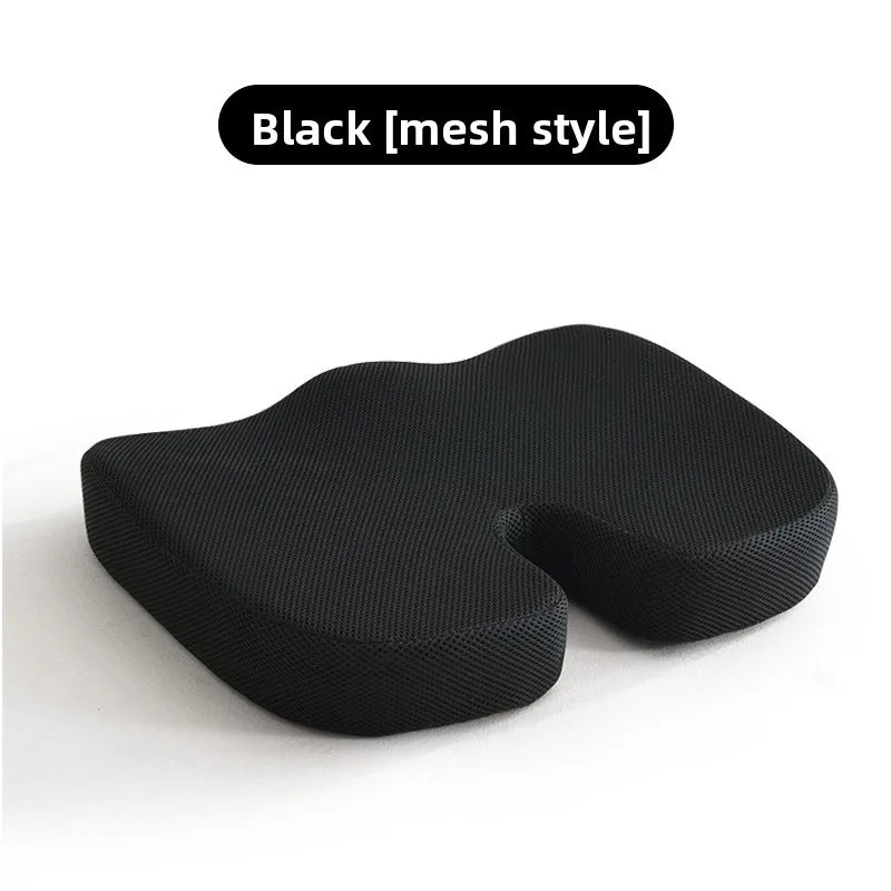 Gel Memory Foam Seat Cushion for Office Chair Car Orthopedic Hemorrhoid Pillow with Mesh Cover Tailbone Pain Relief &