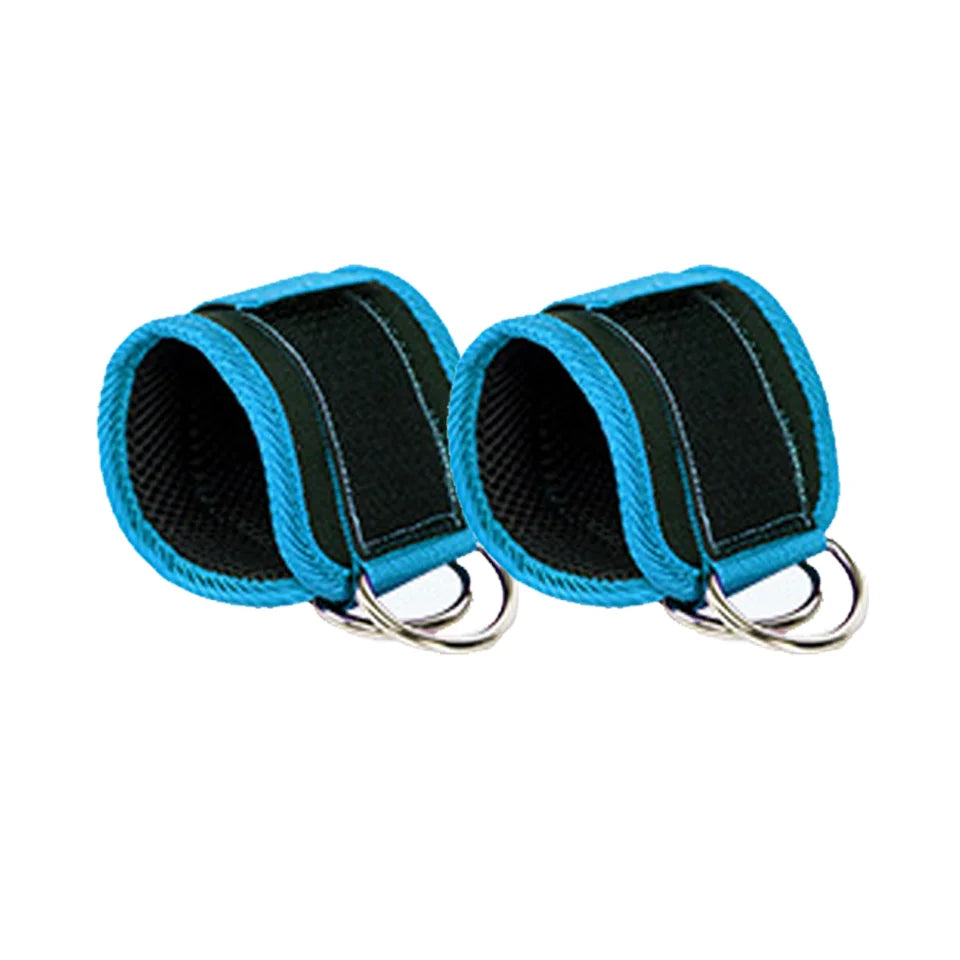 LOOGDEEL D-Ring Support Ankle Cuffs Resistance Bands Ankle Straps Fitness Yoga Leg Strength Safety Extensions Gym Guard