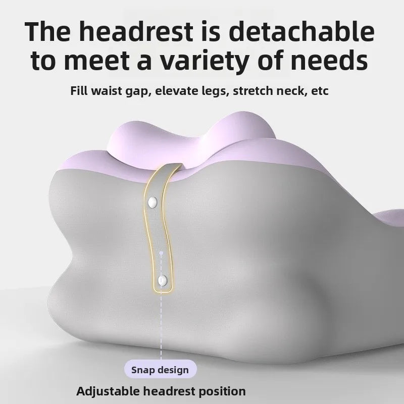 1pcs Memory Foam Bed Backrest Pillow - Reading & TV Lounge Support Adjustable Lumbar Cushion for Sofa Floor