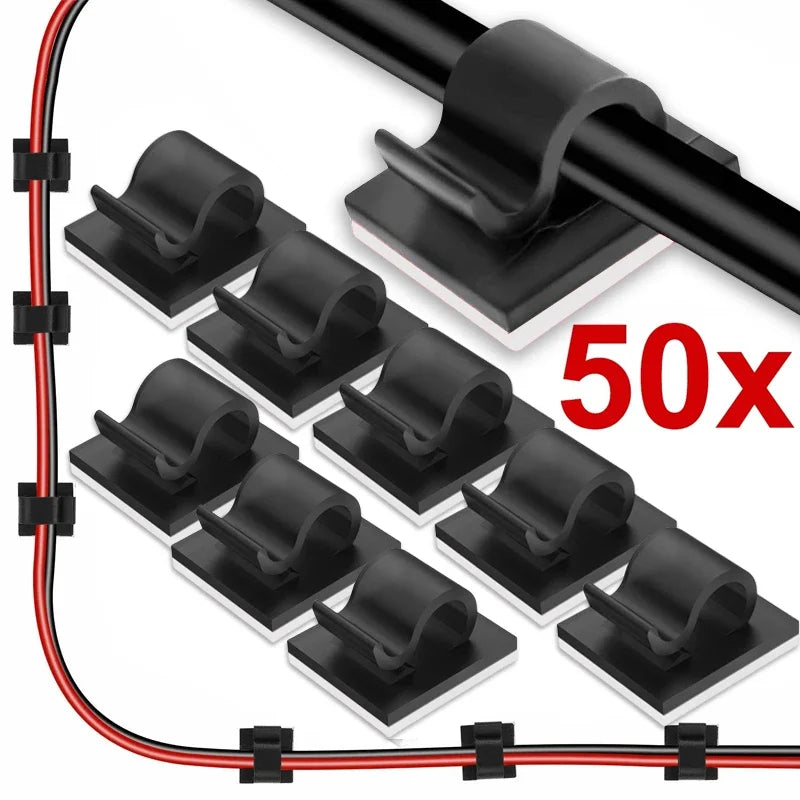 5-50pcs-self-adhesive-cable-clips-cord-management-wire-holder-organizer-clamp-desk-tidy-cable-manager-in-car-home-office-clips