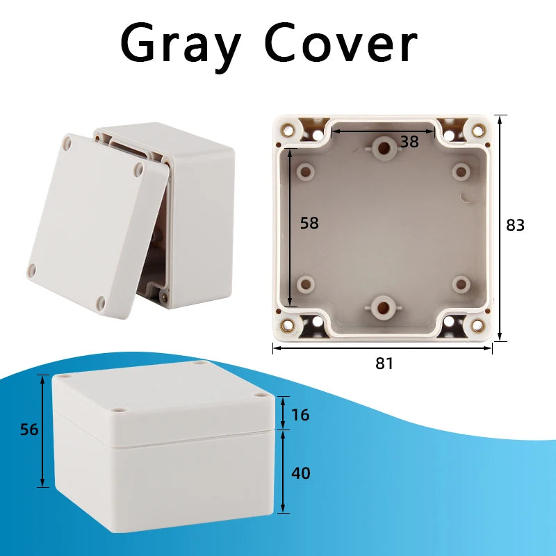 F-type outdoor waterproof junction box - waterproof box for outdoor monitoring - plastic power connection terminal