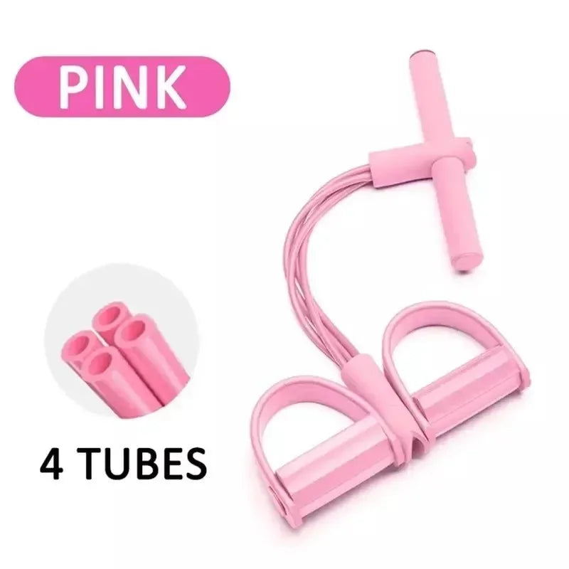 4/6 Tubes Multifunctional Gym Resistance Bands Portable Pedal Tensioner Home Gym Equipment Sit-up Aid Abdominal