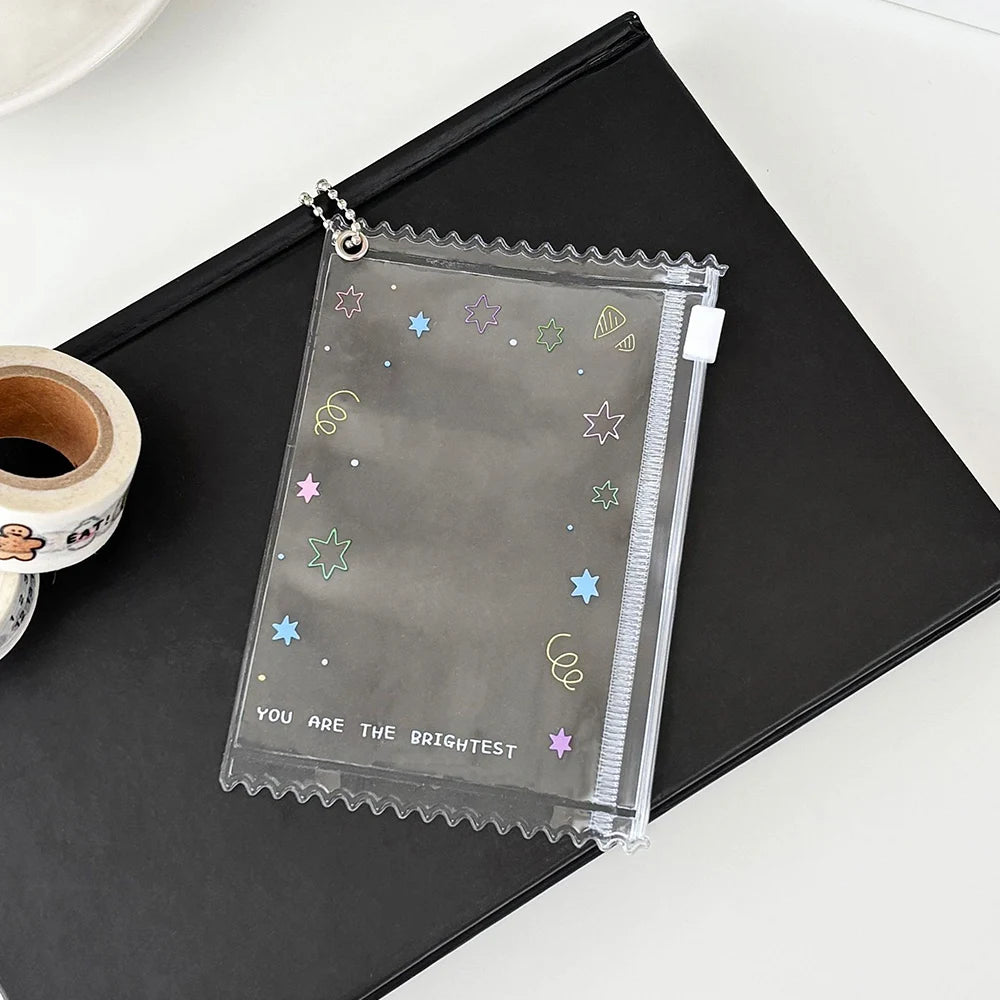 INS Transparent Candy Bag Badge Holder Korean Photocard Holder Display Bag Pendant Idol Photo Card Protective Cover