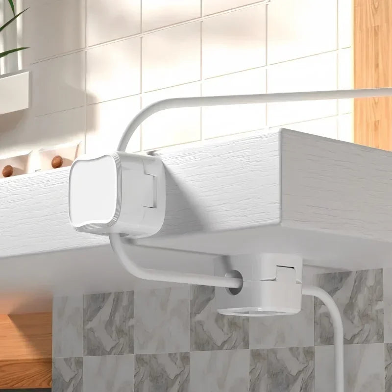 Adjustable Magnetic Cable Clips white Fixed Cabl Cord Holder Portable Cabling Smooth Management Wire Keeper Organizer