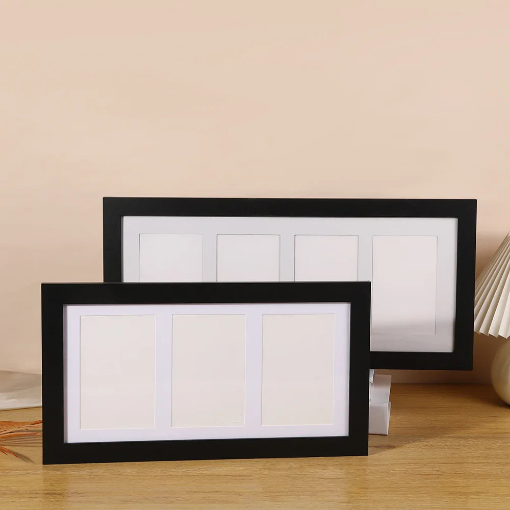 3-Grid & 4-Grid Photo Frame Set – Stylish Desktop Decorative Picture Frames for Home & Office Decor