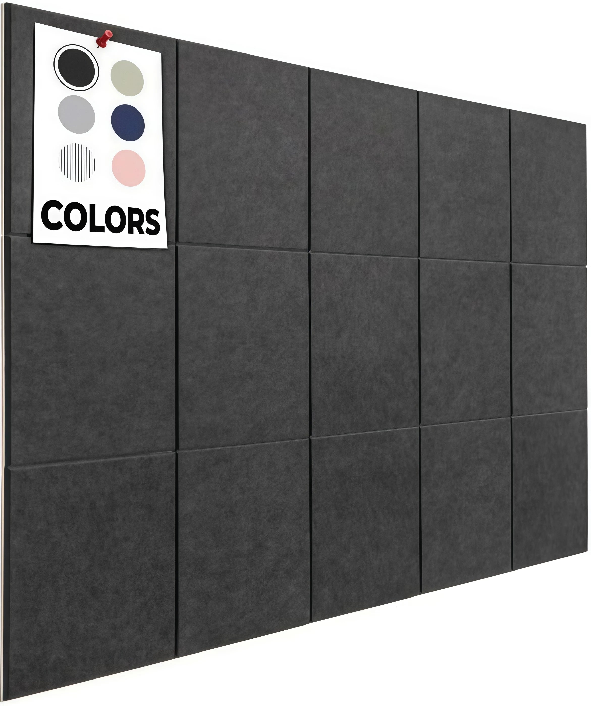 6/8/12/24PCS Large Cork Board Felt Board AlternativeTiles Self-Adhesive Wall Panels Bulletin Board Pin Board for Office