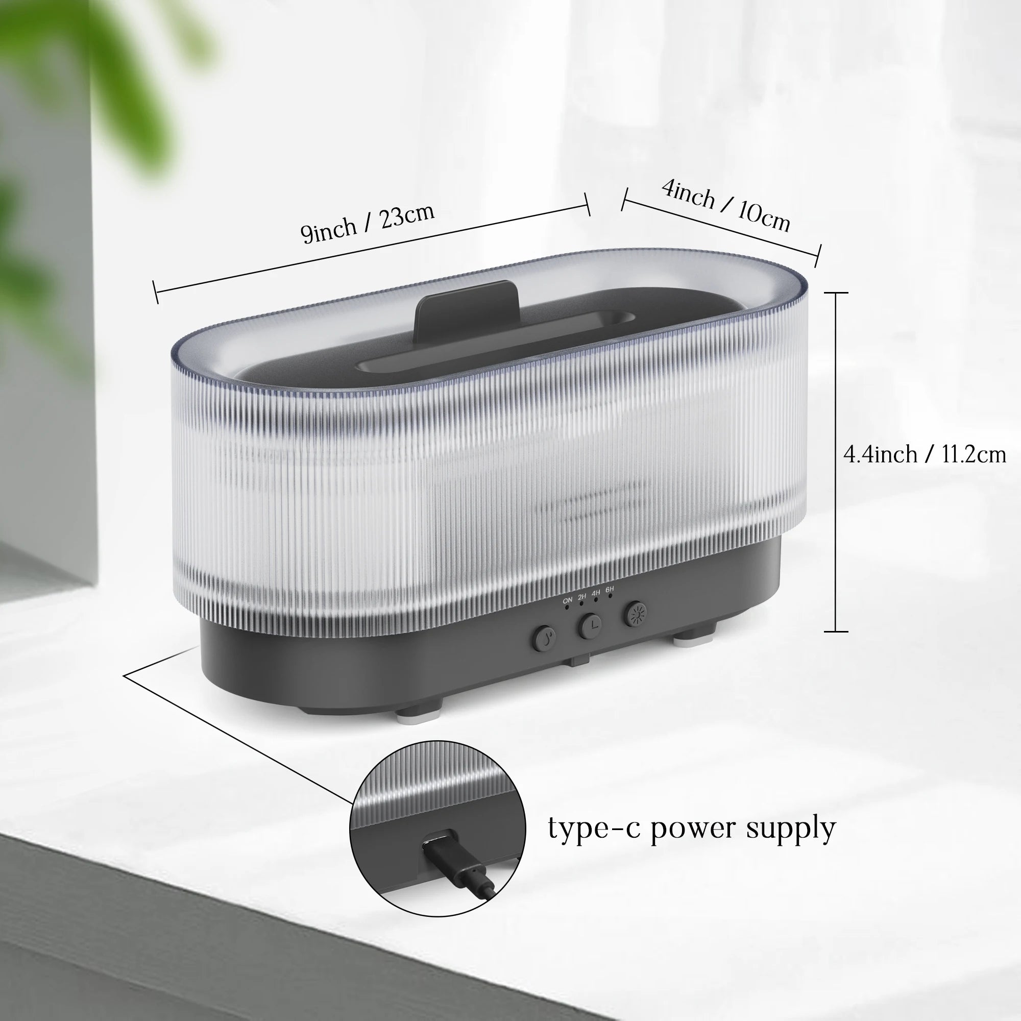 SEJOY Air Humidifier Small Size Ultrasonic Cool Mist Maker Fogger Aroma Diffuser Led Essential Oil Flame Lamp Home