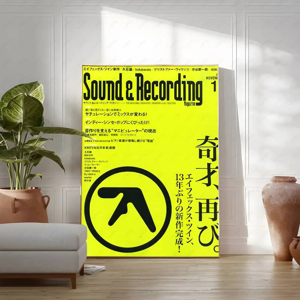 DJ A-Aphex T-Twin Cool Album Poster Multi-Purpose Wall Art for Living Room Bedroom Office Hallway Bar Home Decor Gift