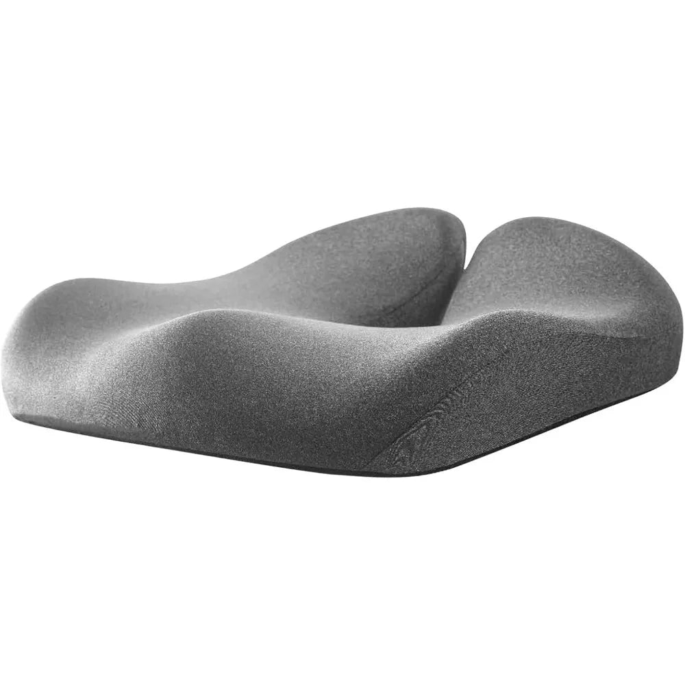 X-Large Gel Infused High Density Foam Seat Cushion for Office Chair Kitchen Chair Car Seats - Elevate Your Seat - Gray