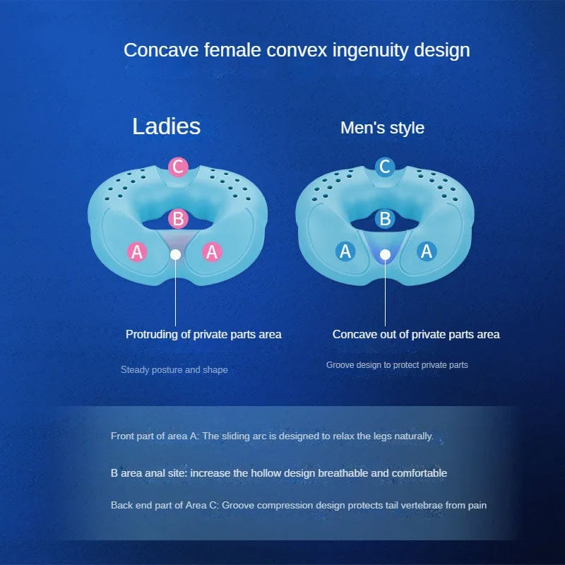 1PCS Office Chair Cushion Pillow Hemorrhoid Seat Cushion Tailbone Coccyx Orthopedic Medical Seat Prostate Chair