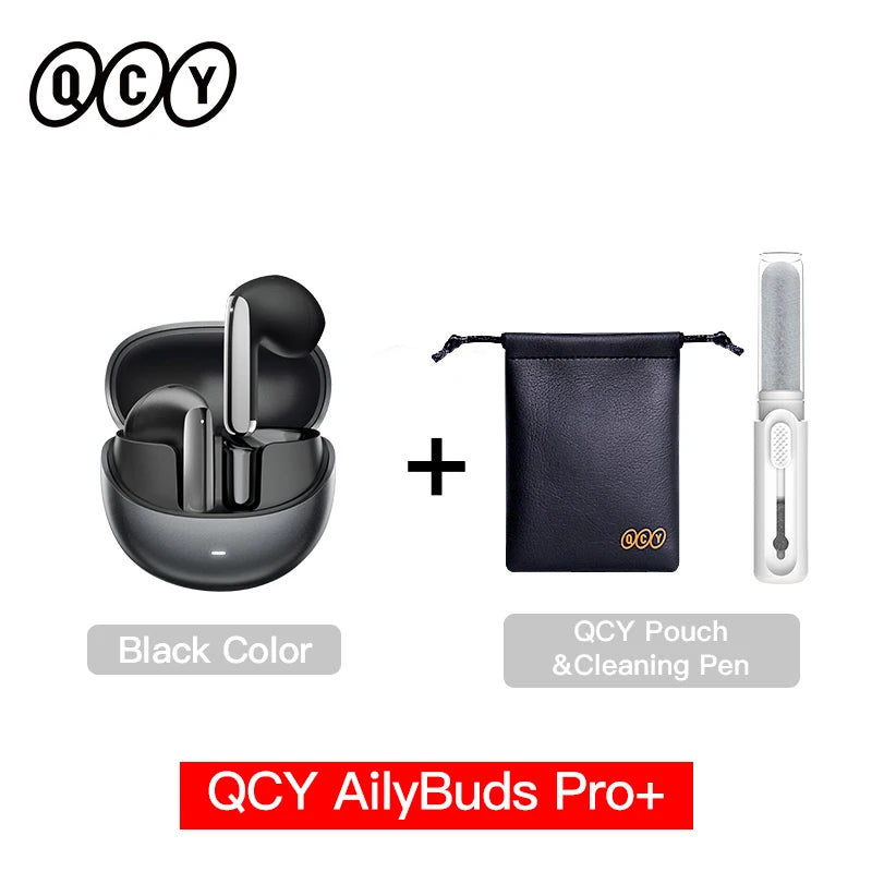 QCY HT10 AilyBuds Pro+ ANC Wireless Earphone Al Audio Hi-res with LDAC Bluetooth 5.3 Earbuds Adaptive ANC Multipoint