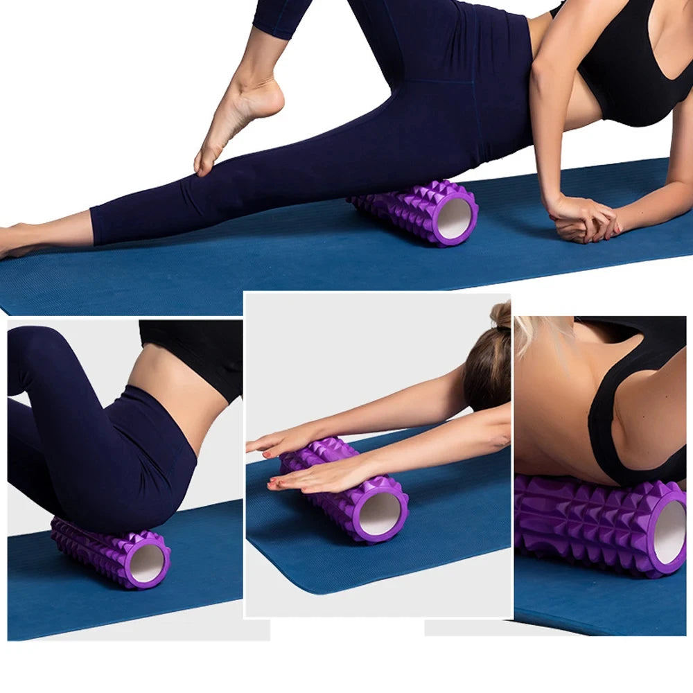 30cm Foam Column Muscle Relaxation Training Pilates Yoga Fitness Massage Foam Roller Grid Trigger Point Therapy Home
