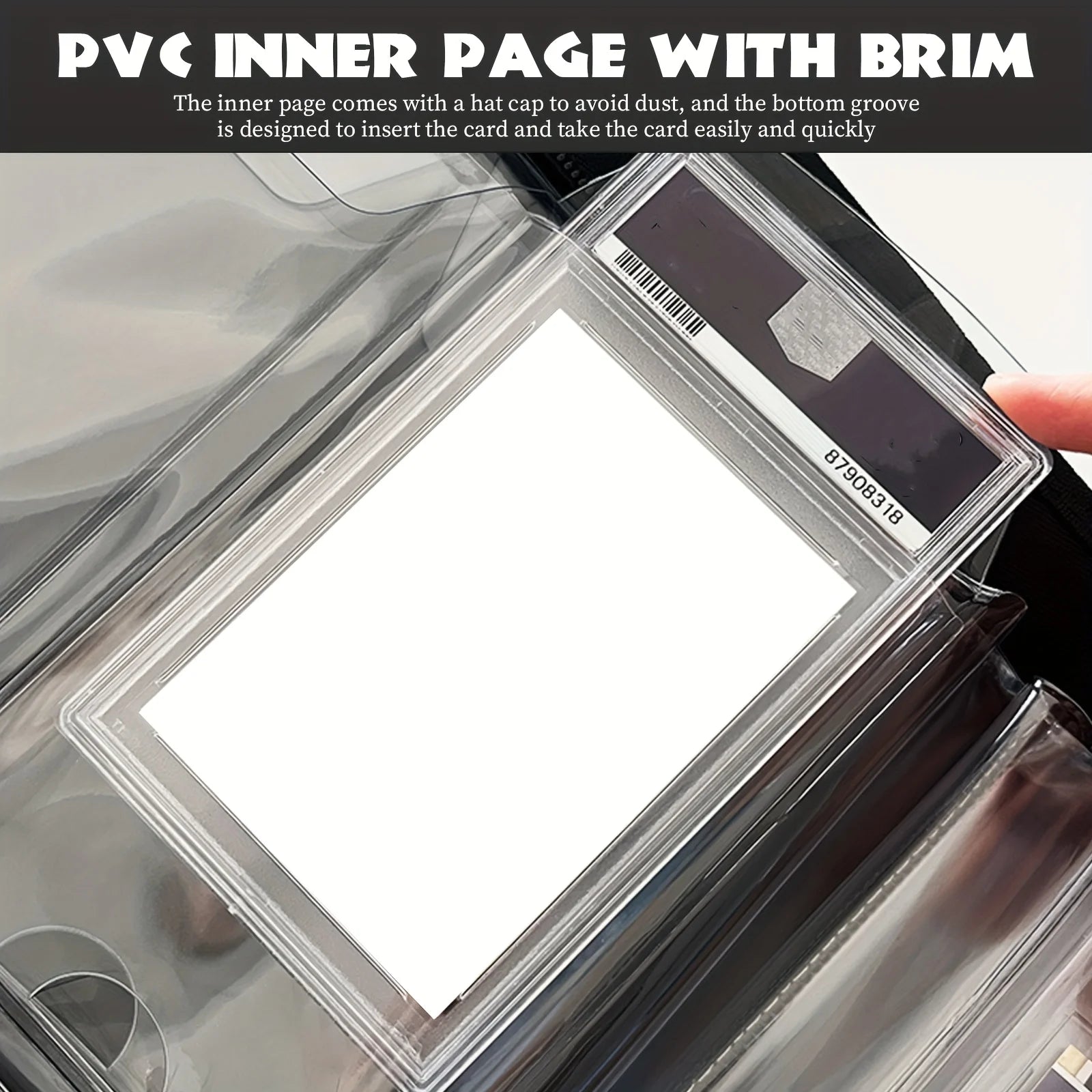 1pc Zip Trading Card Binder Card Folder for PSA/CGC/BGS/SGC Sports Cards Game Cards Baseball Basketball Card Binder