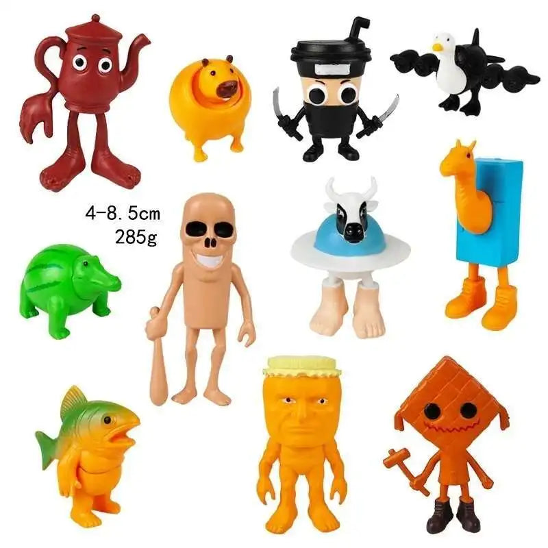 Italian Brainrot AI Animals Tung Tung Tung Sahur Figure Tralalelo Tralala Figurine Doll Toy Desk Decoration Model