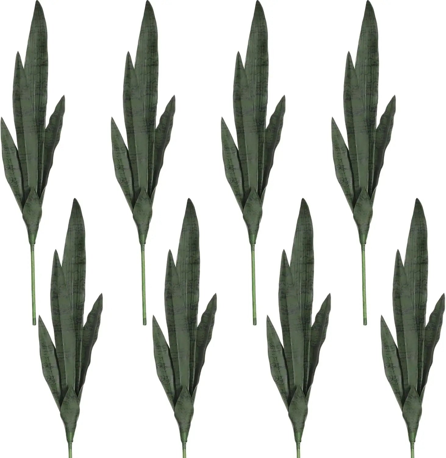30 Inch Artificial Faux Snake Plant Tall Agave Plant Sansevieria for Outdoor Indoor Home Office Succulents Decoration