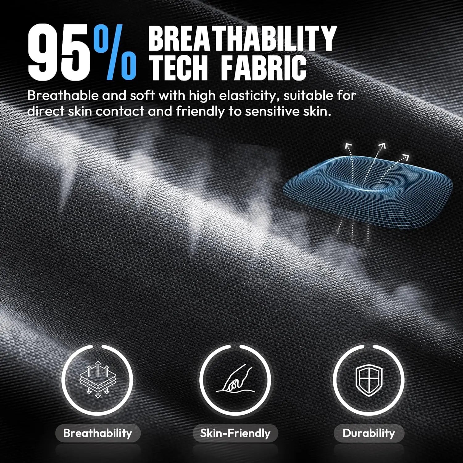 Dowinx Gaming Chair Fabric with Pocket Spring Cushion High Back Ergonomic Computer Chair with Footrest for Adults