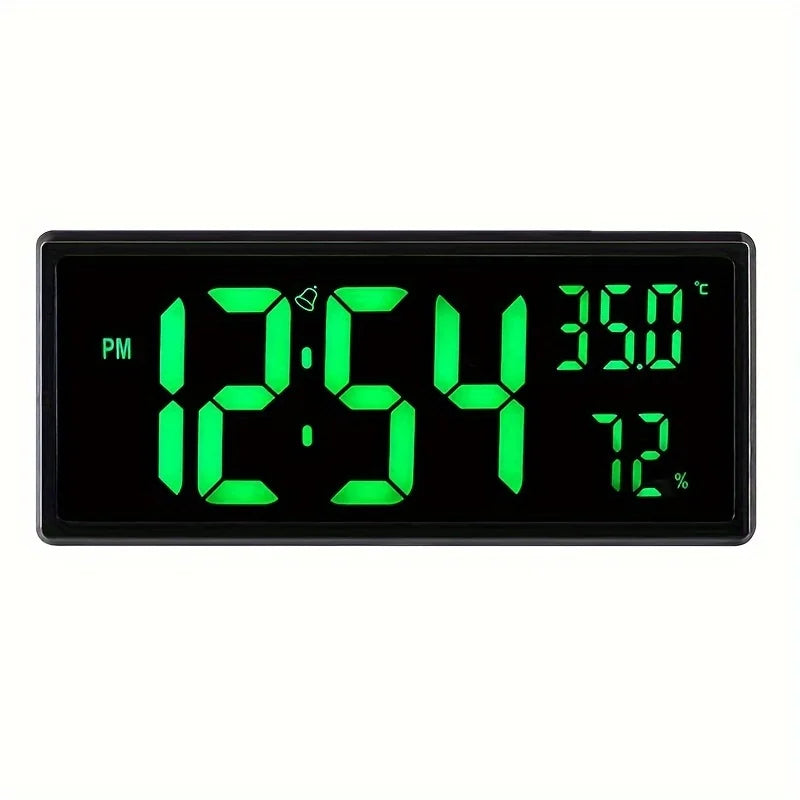 1PC Super Large Screen Wall mount clock hanging stand optional BIG BOWL Clock Living room LED digital clock for home