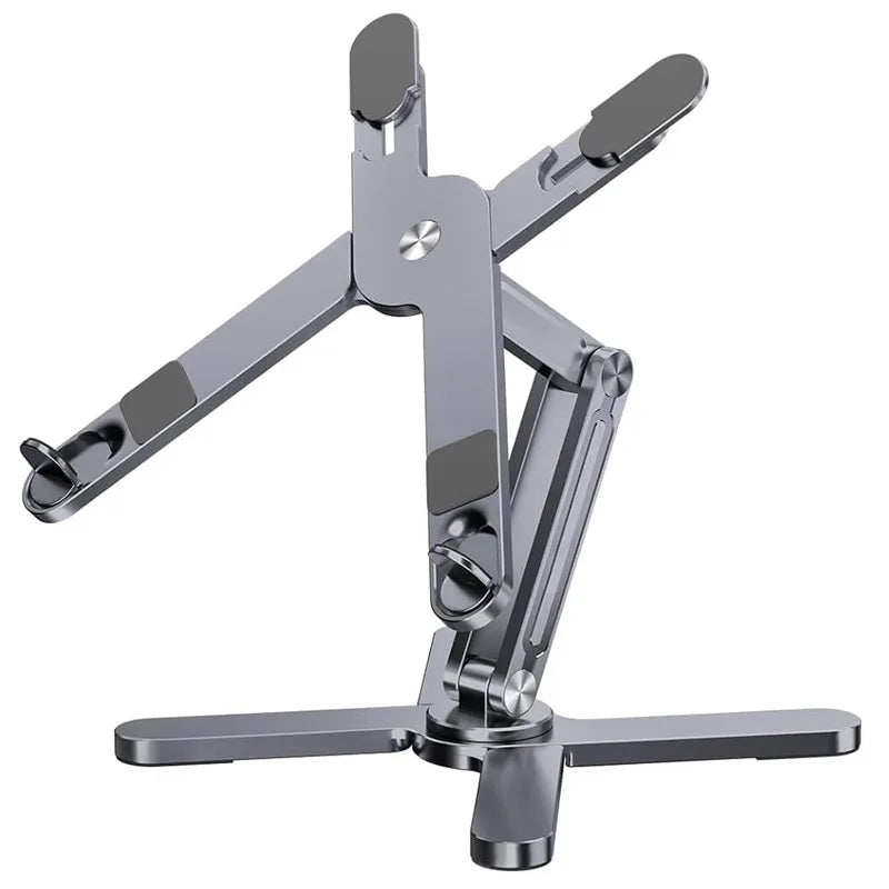 Foldable Laptop Stand 360°Rotation Notebook Table Adjustable Aluminum Alloy Holder Portable X Type Bracket for 10-17