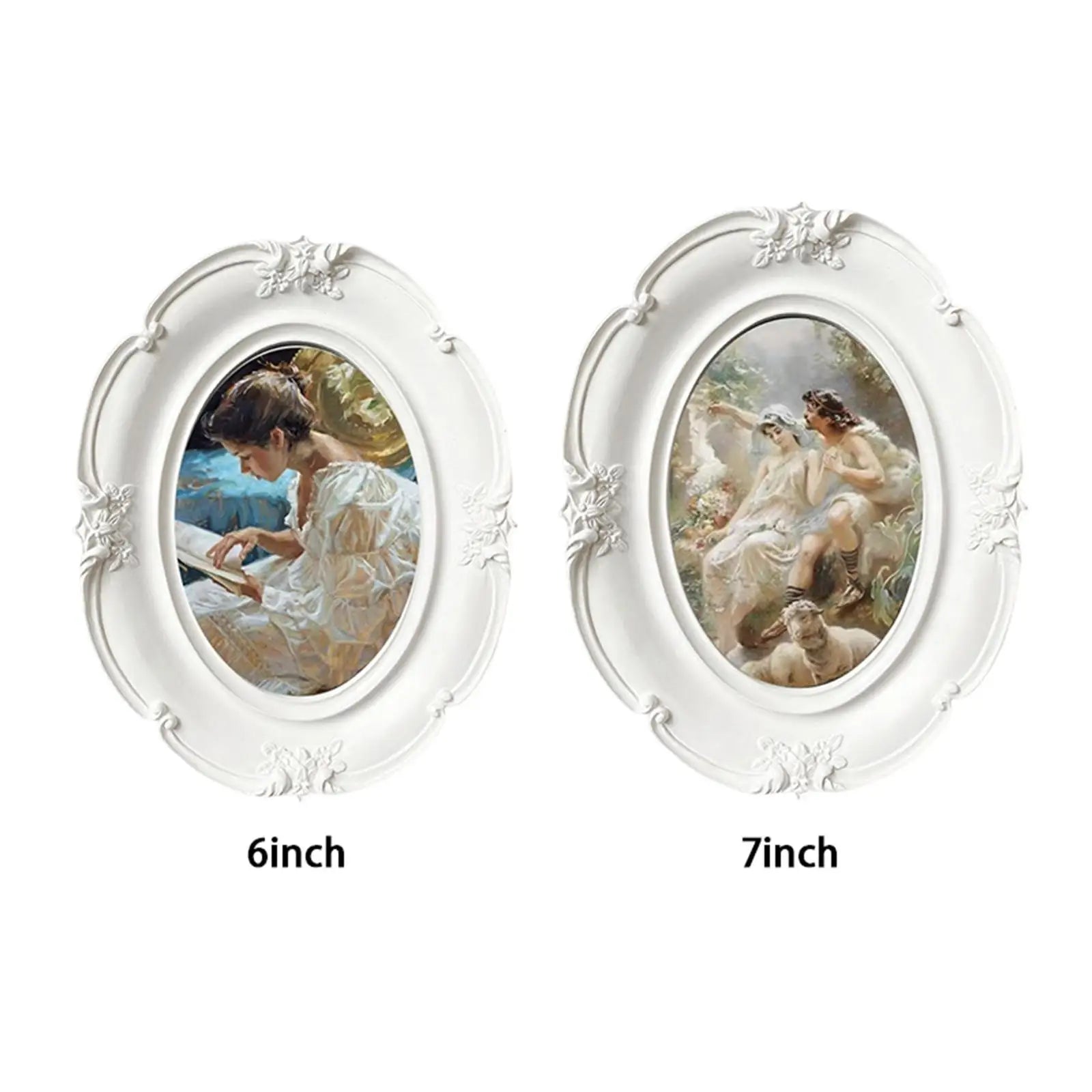 Luxury Antique Photo Frames Deluxe Floral design Arts Picture Holder Picture Frames for Desktop Office Home