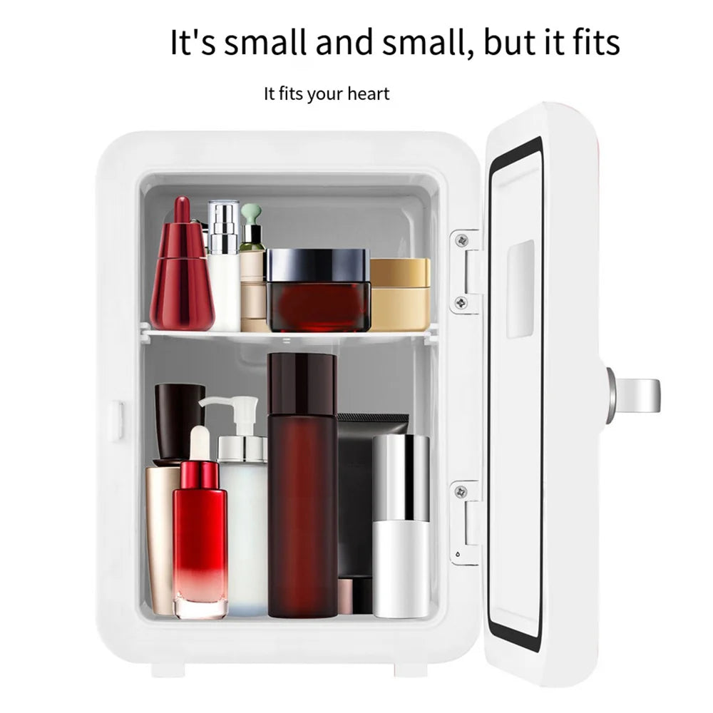 4L Mini Fridge Portable Refrigerator 110V 220V Warmer Cooler Beverage Drink Cans Samll Freezer for Home Kitchen